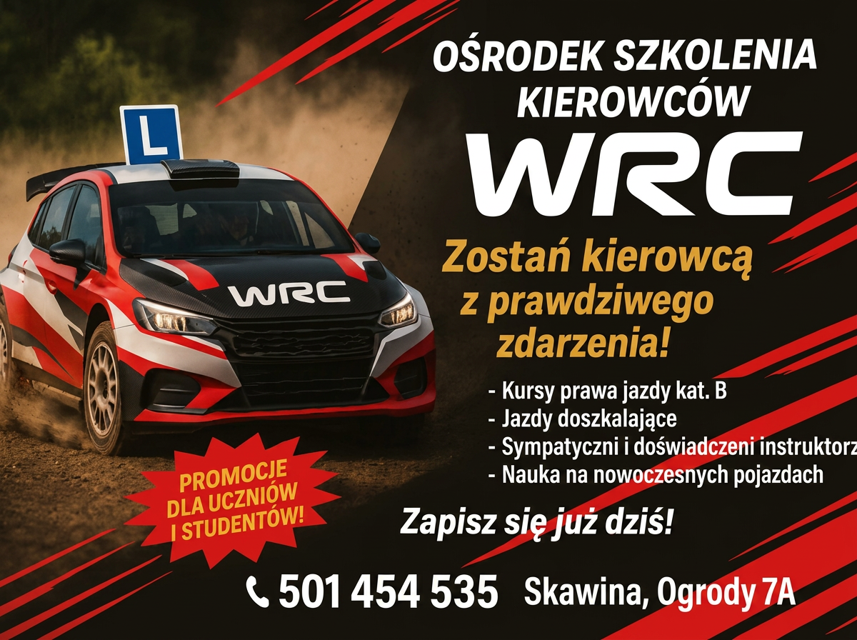 Plakat rajdowy OSK WRC