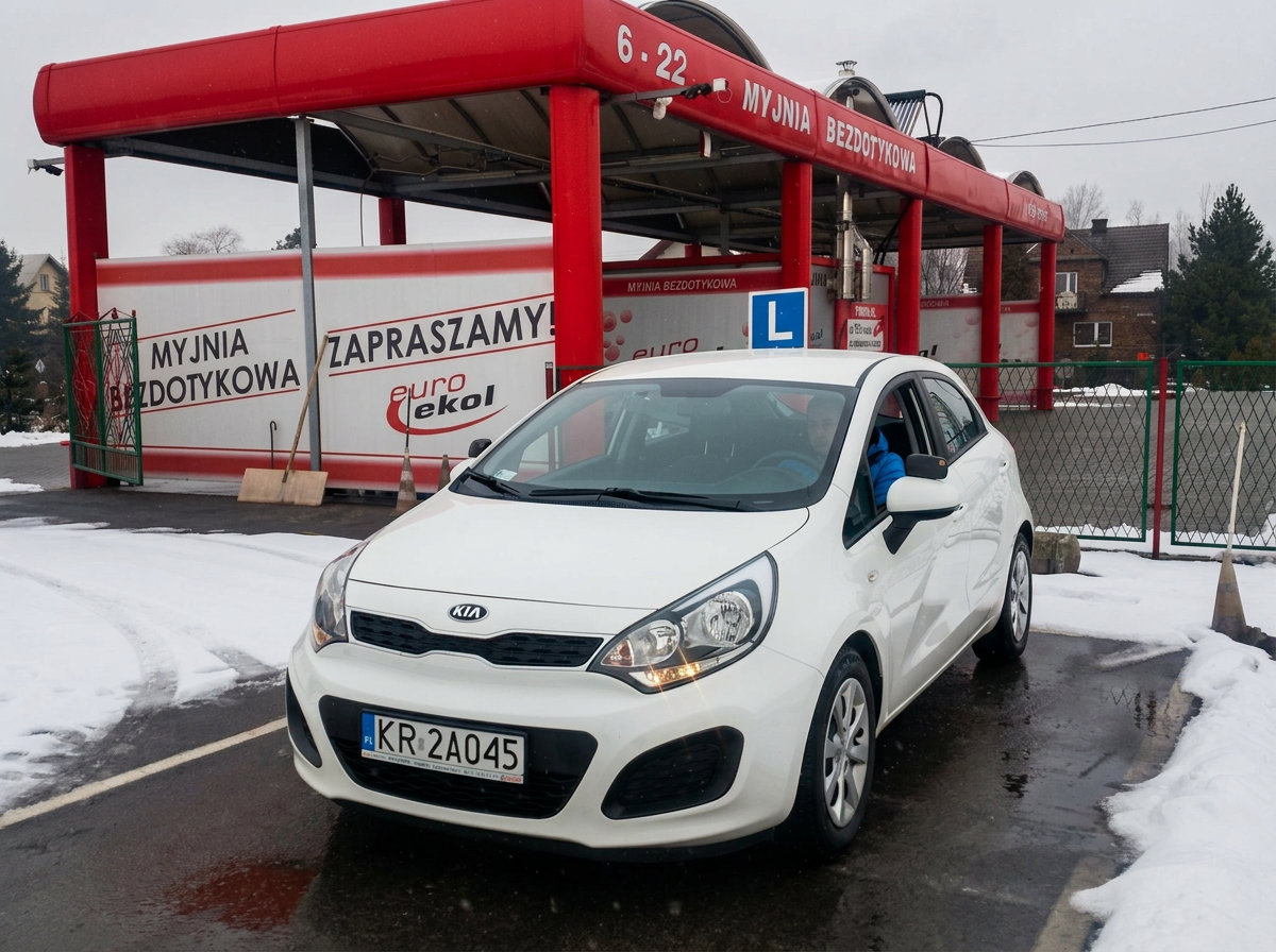 Auto szkoleniowe zimą